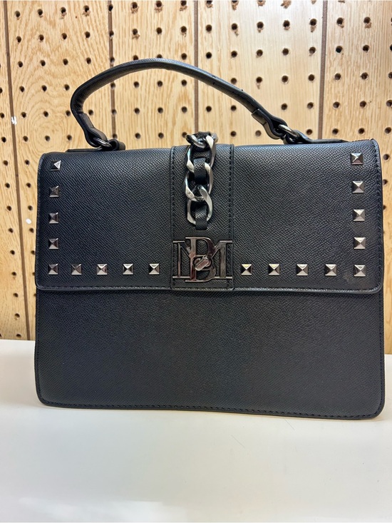 Handbags - Bradgley  Mischka Black Studded Top-Handle Satchel - Signature